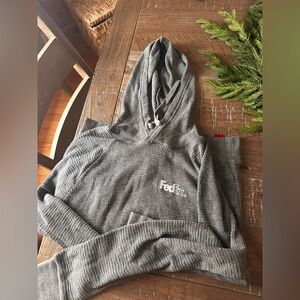 FedEx Women's Gray Hooded Sweater